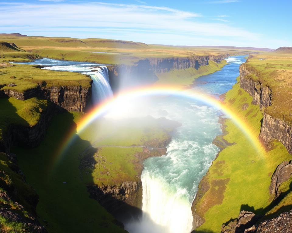 Gullfoss goldener Wasserfall