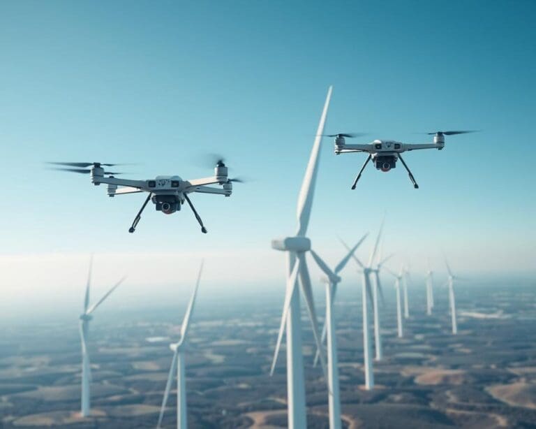 Können autonome Drohnen die Wartung von Windkraftanlagen erleichtern?