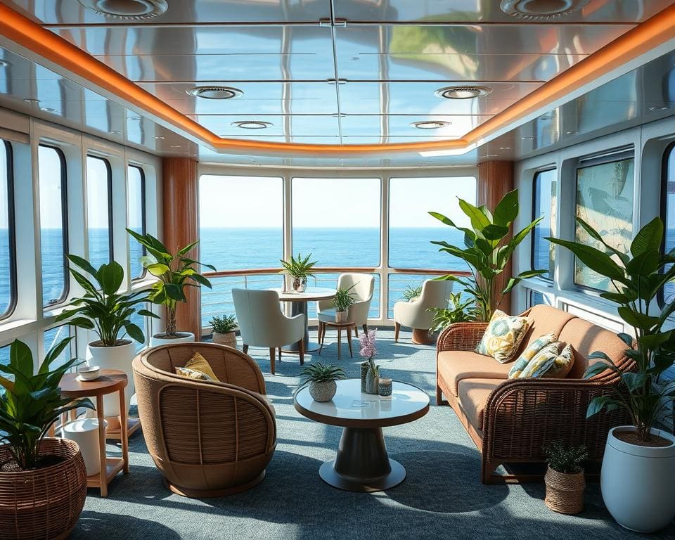 Recyclingfähige Bordmaterialien in Kreuzfahrtschiffen