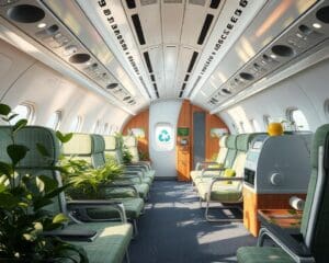 Recyclingfreundliche Materialien in Flugzeugen