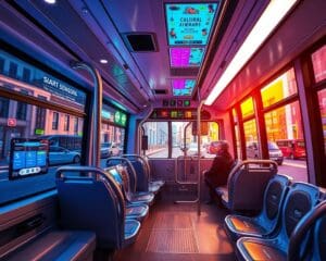 Smarte Sensoren in modernen Stadtbussen