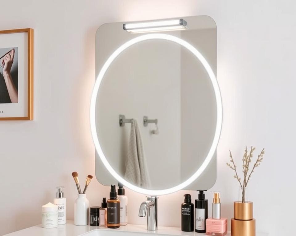 Smarte Spiegel mit Beleuchtung für Styling-Fans