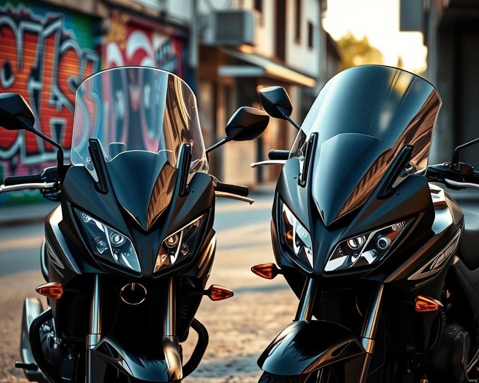 klare oder dunkle Scheiben für Honda-Bikes