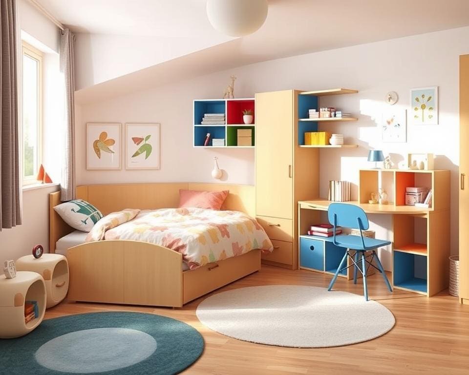 Multifunktionale Möbel für kleine Kinderzimmer