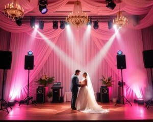 Hochzeit mit perfektem Sound & Lichttechnik gestalten