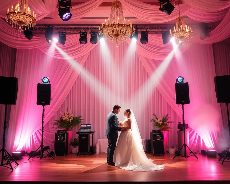 Hochzeit mit perfektem Sound & Lichttechnik gestalten