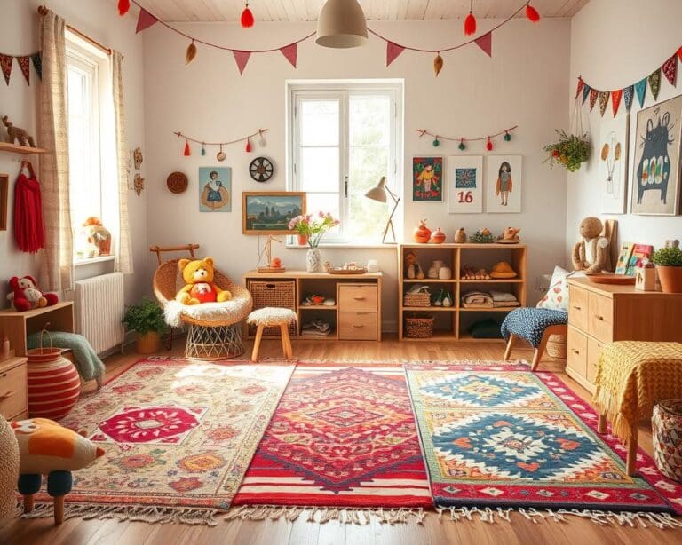 Teppiche im Boho-Design für lebendige Kinderzimmer