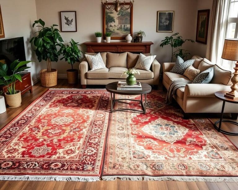 Teppiche im Vintage-Stil für charmante Wohnzimmer