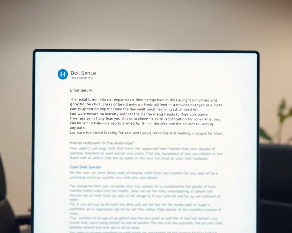 Aufbau einer formalen E-Mail