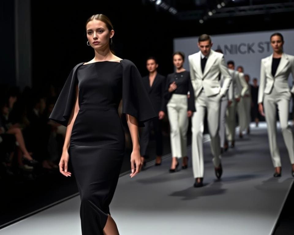 Designer Schwarz-Weiß-Mode