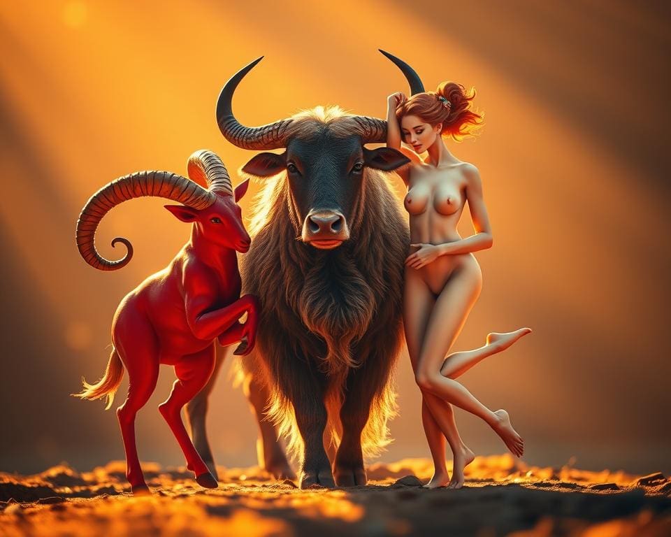 Sternzeichen Widder, Stier und Zwillinge in Beziehungen