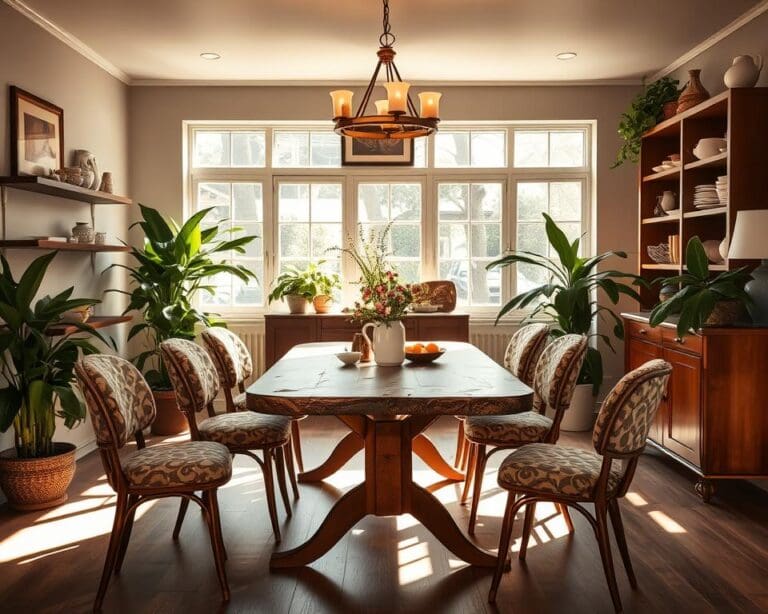 Was sind typische Möbel für ein Retro-Esszimmer?