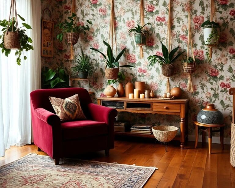 Wie nutzt du Muster im Bohemian-Interieur geschickt?