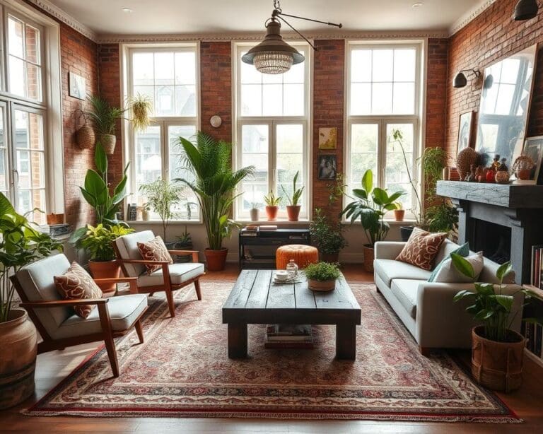 Wie richtest du ein eklektisches Wohnzimmer harmonisch ein?