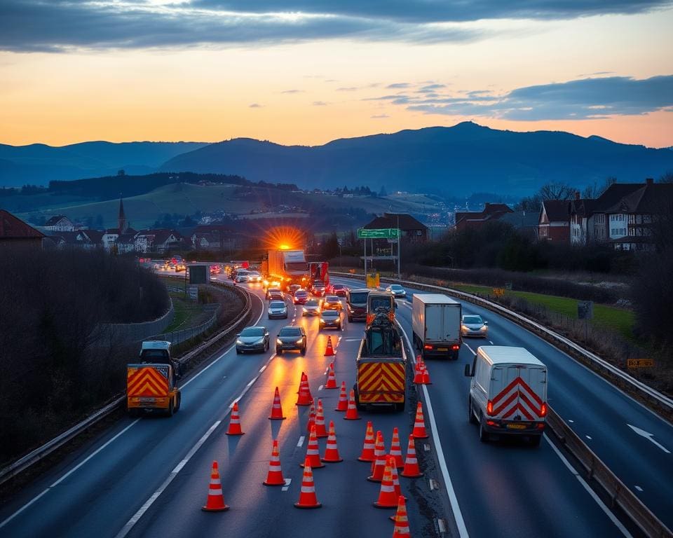Autoreise Baustellen Europa