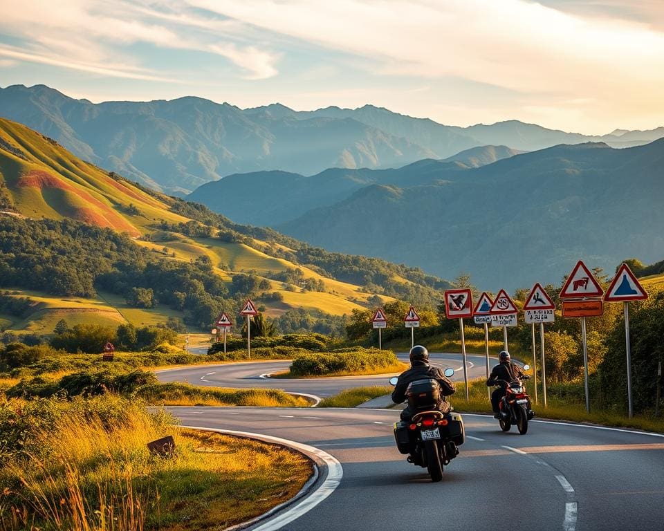 Motorrad Geschwindigkeitsbeschränkungen im Ausland