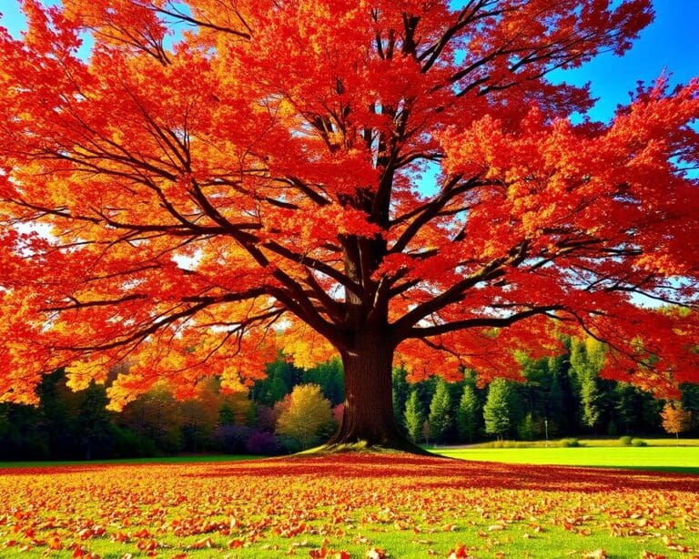 Welche Baumart bietet viel Herbstlaub?