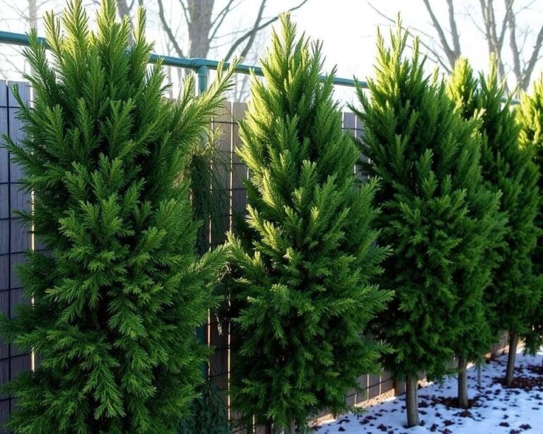 Welcher Spalierbaum bleibt auch im Winter grün?