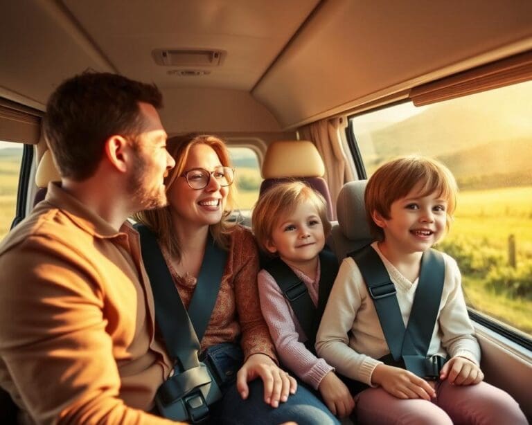 Wie reist man mit Caravan und Kindern sicher?