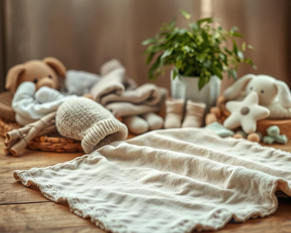 Bio-Baumwolle, nachhaltige Wolle für Babys, recycelte Babyprodukte
