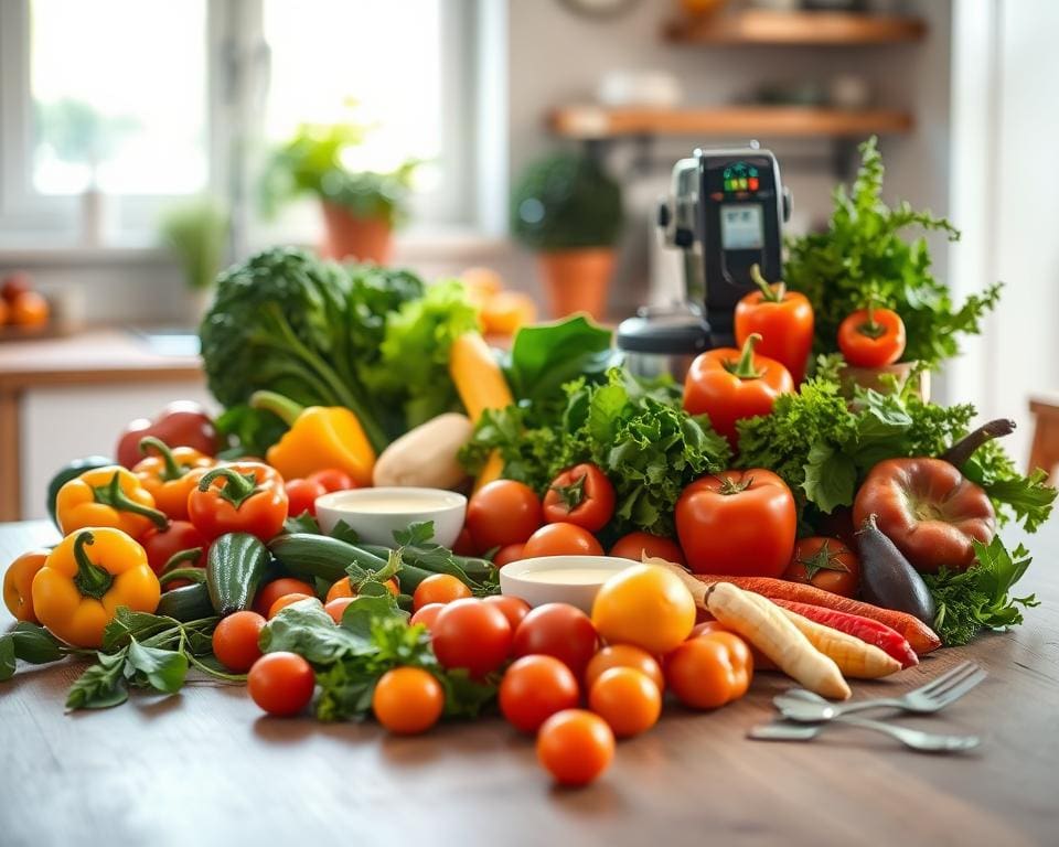 Gesunde Frühstücksoptionen mit Gemüse