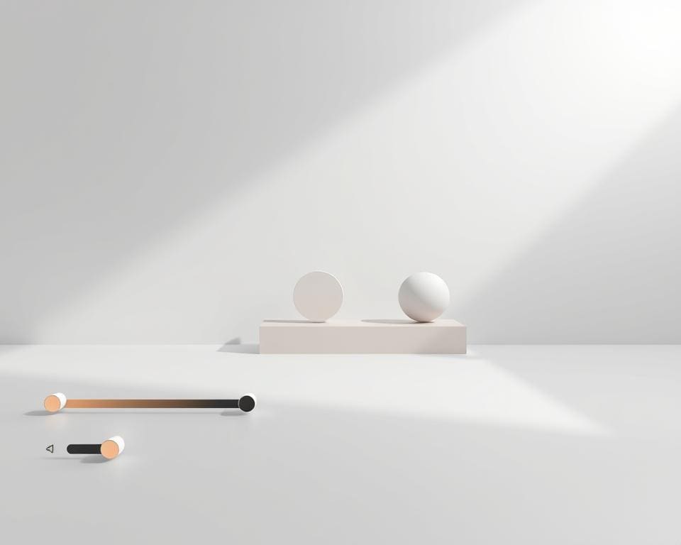 Design Trends im minimalistischen Design und interaktive Elemente