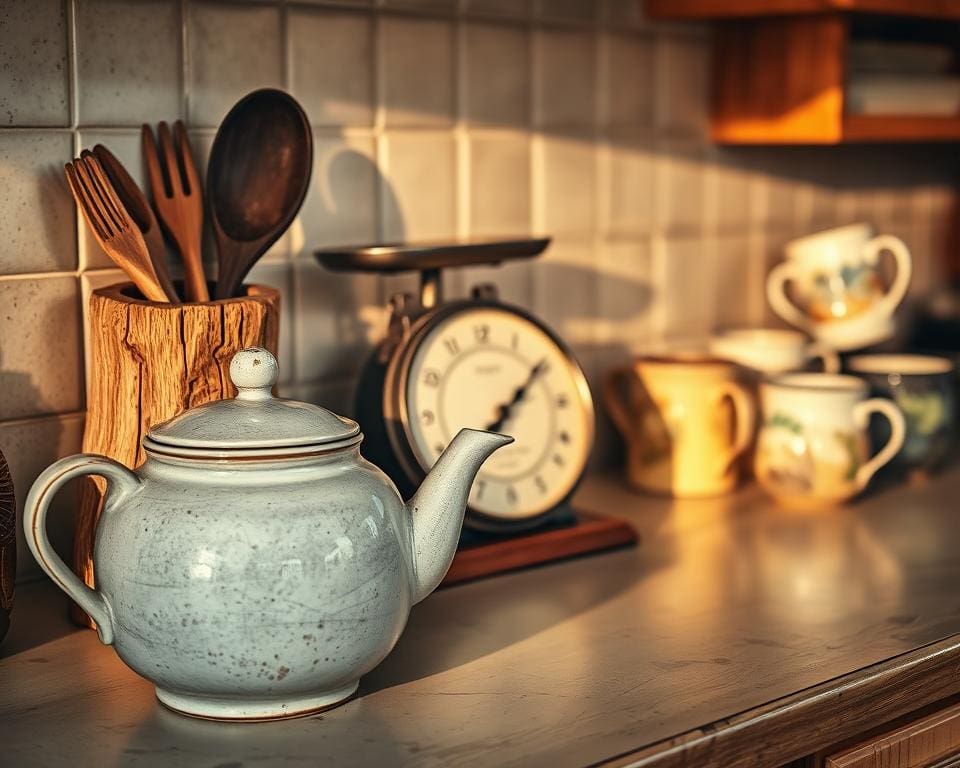 Küchenaccessoires im Vintage-Stil