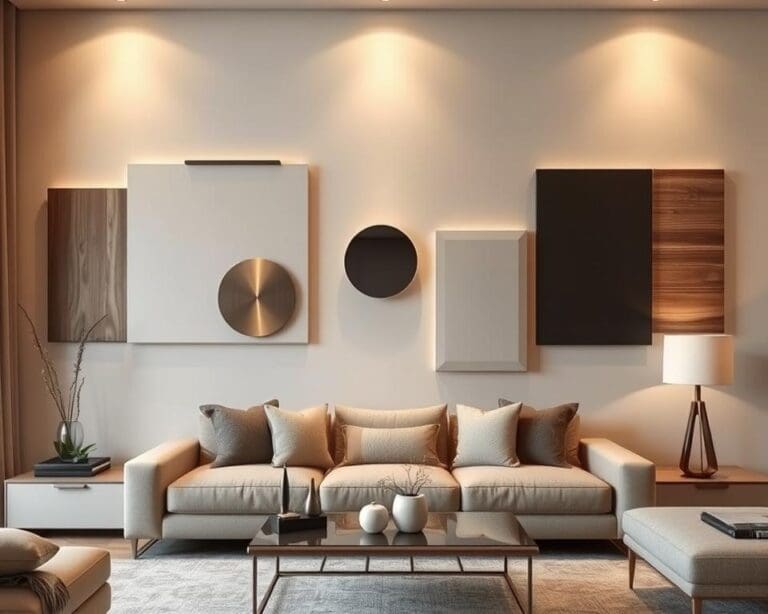 Stilvolle Wanddekorationen für moderne Wohnzimmer