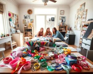 Wie plane ich Bastelstunden mit Freunden?