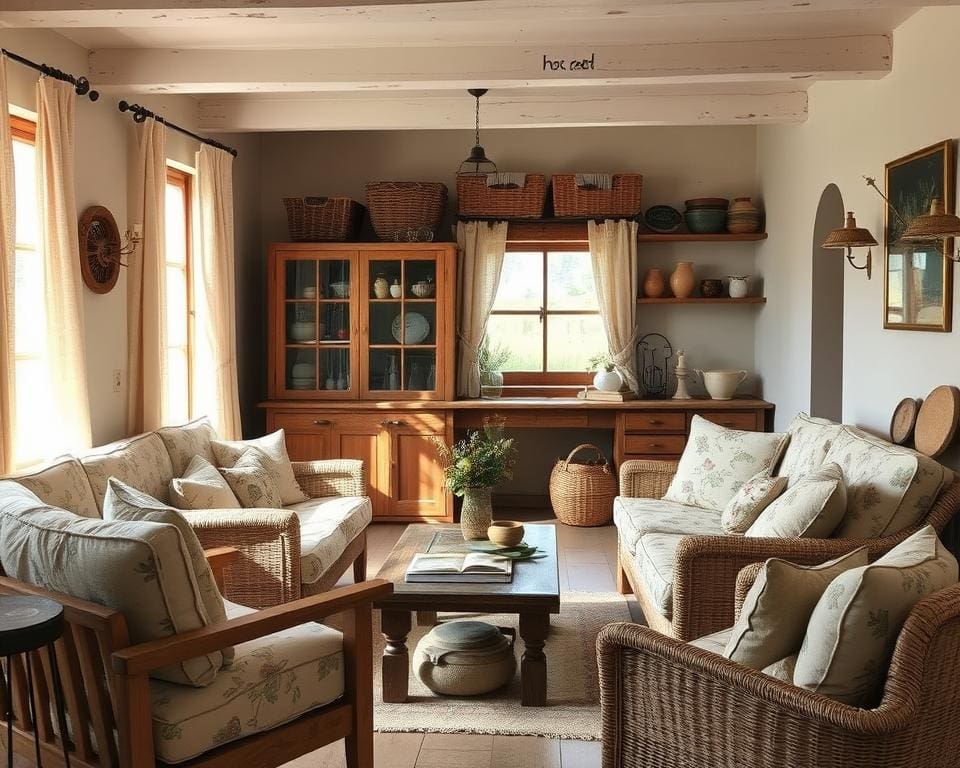 Wohnaccessoires im Landhausstil