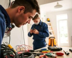 Wie arbeitet ein Elektriker bei Hausinstallationen?