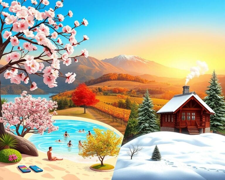 Beliebte Reiseziele für jede Jahreszeit