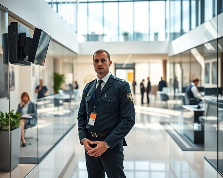 Was leistet ein Sicherheitsdienst im Firmengebäude?