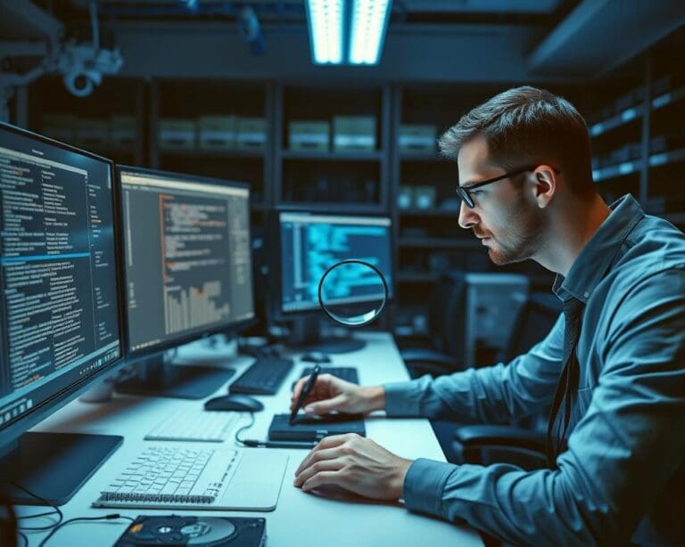 Wie arbeitet ein IT-Forensiker bei Datenfaellen?