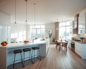 Wie richtet man eine offene Küche ein?