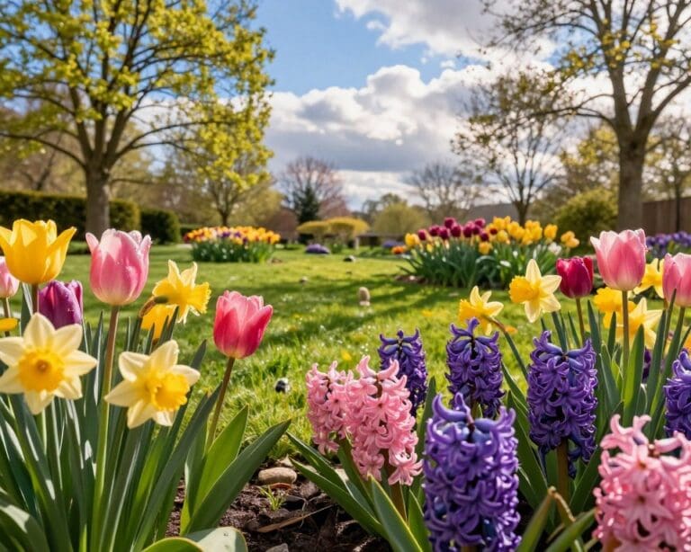 Was sind beliebte Pflanzen für den Aprilgarten?