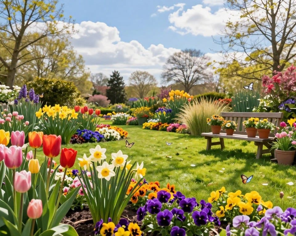 Wie bringt man Farbe in den Frühlingsgarten?