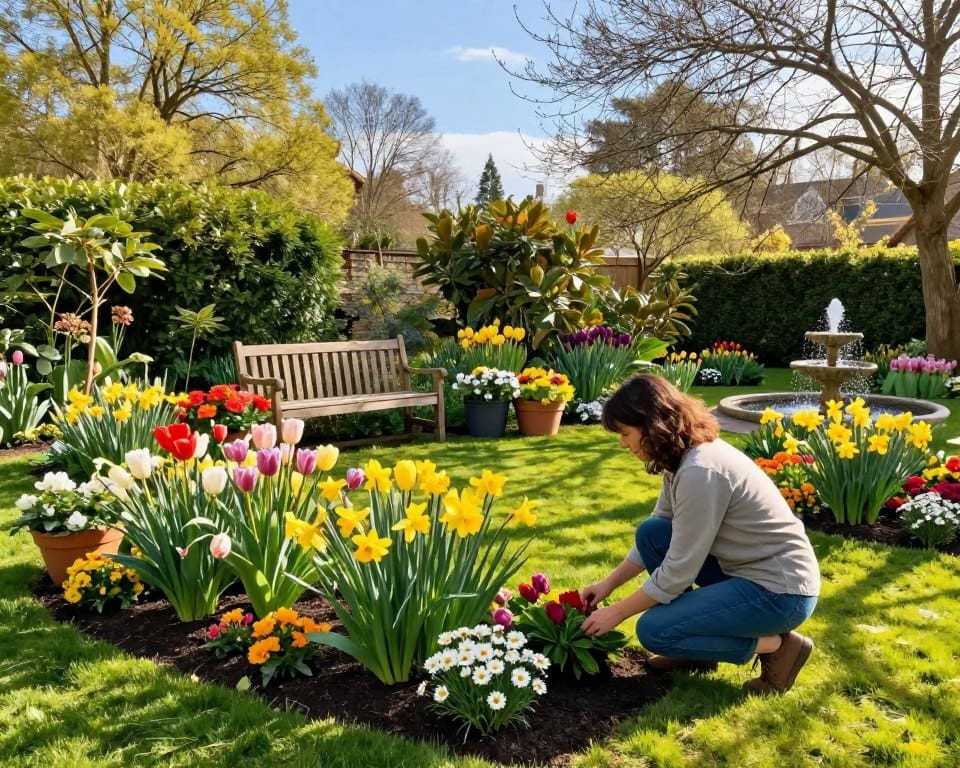 Wie gestaltet man einen lebendigen Garten im Frühling?