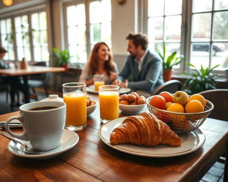 Cafés Frühstück