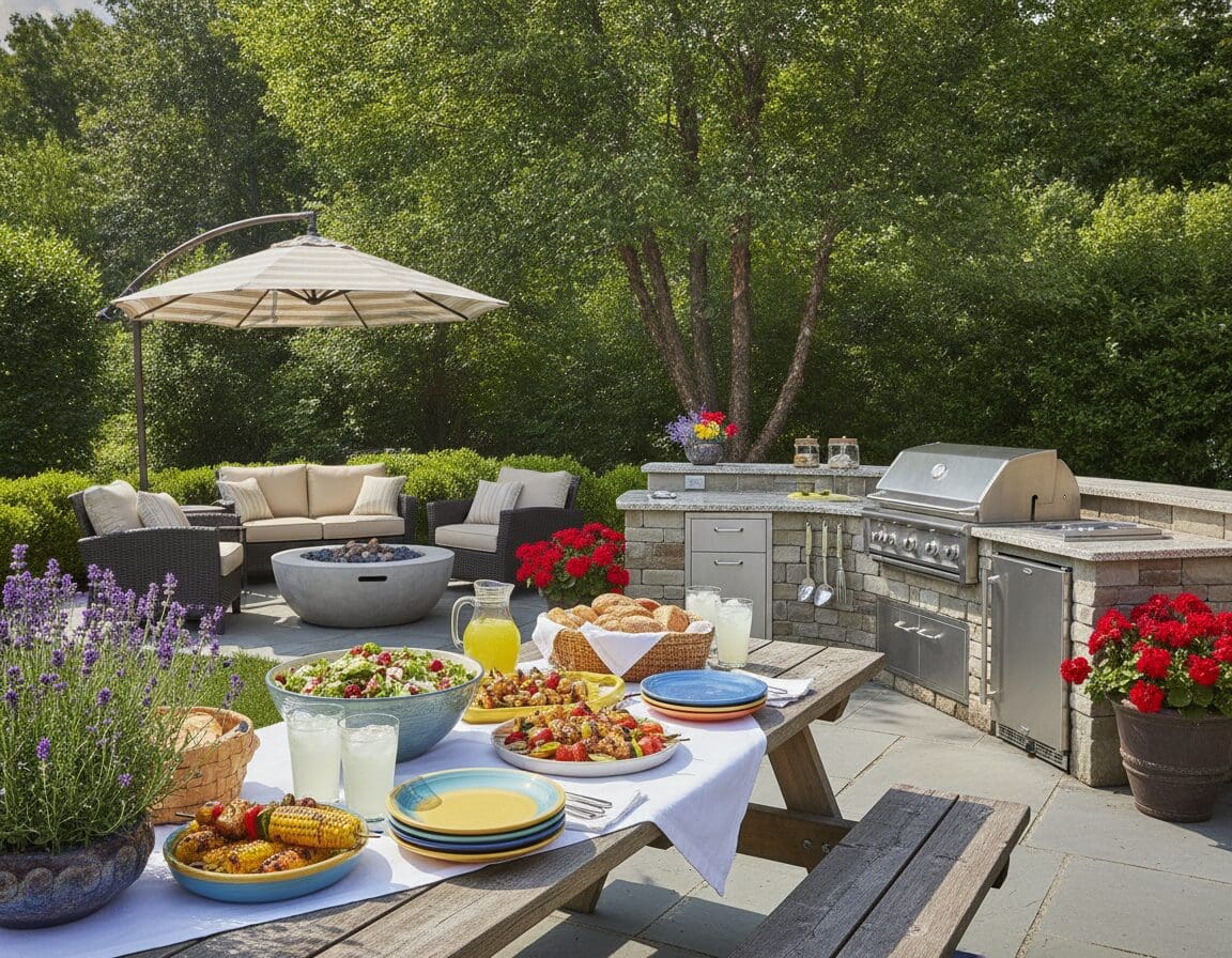 Grillplatz im Garten
